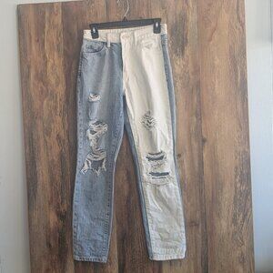 Vervet Los Angeles Jeans Style V2804 Cut 52421 Two Toned Denim Jeans 25